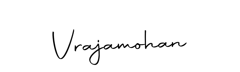 How to make Vrajamohan name signature. Use Autography-DOLnW style for creating short signs online. This is the latest handwritten sign. Vrajamohan signature style 10 images and pictures png