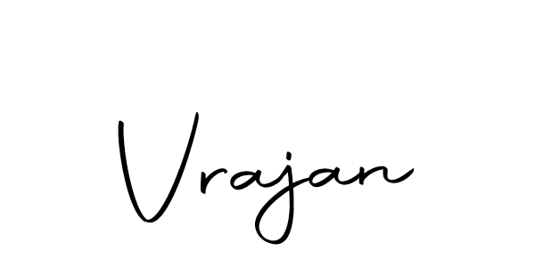 Design your own signature with our free online signature maker. With this signature software, you can create a handwritten (Autography-DOLnW) signature for name Vrajan. Vrajan signature style 10 images and pictures png