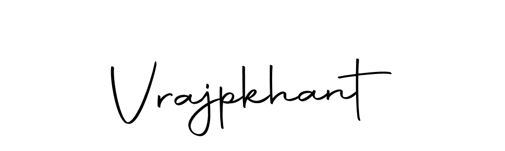 Create a beautiful signature design for name Vrajpkhant. With this signature (Autography-DOLnW) fonts, you can make a handwritten signature for free. Vrajpkhant signature style 10 images and pictures png