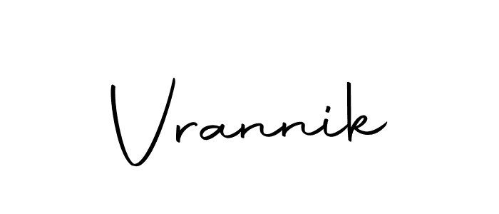 Vrannik stylish signature style. Best Handwritten Sign (Autography-DOLnW) for my name. Handwritten Signature Collection Ideas for my name Vrannik. Vrannik signature style 10 images and pictures png