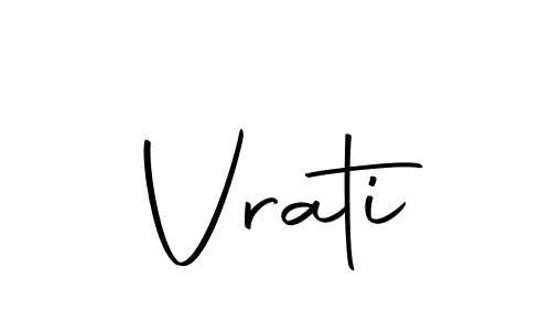Design your own signature with our free online signature maker. With this signature software, you can create a handwritten (Autography-DOLnW) signature for name Vrati. Vrati signature style 10 images and pictures png
