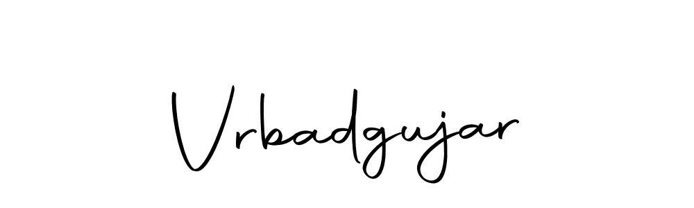 Vrbadgujar stylish signature style. Best Handwritten Sign (Autography-DOLnW) for my name. Handwritten Signature Collection Ideas for my name Vrbadgujar. Vrbadgujar signature style 10 images and pictures png