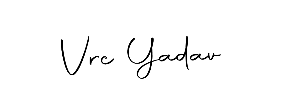 Design your own signature with our free online signature maker. With this signature software, you can create a handwritten (Autography-DOLnW) signature for name Vrc Yadav. Vrc Yadav signature style 10 images and pictures png