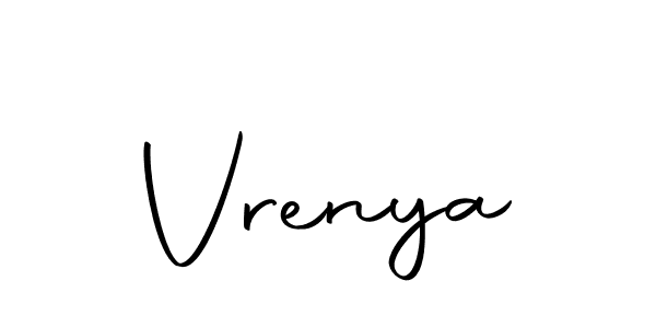 Use a signature maker to create a handwritten signature online. With this signature software, you can design (Autography-DOLnW) your own signature for name Vrenya. Vrenya signature style 10 images and pictures png