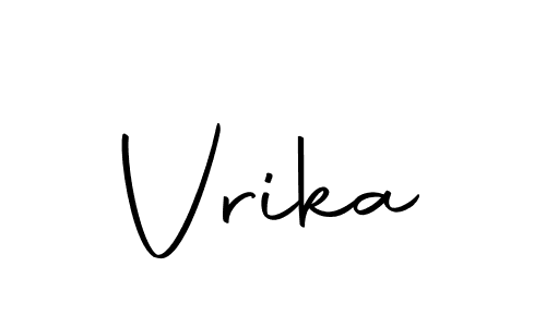 Design your own signature with our free online signature maker. With this signature software, you can create a handwritten (Autography-DOLnW) signature for name Vrika. Vrika signature style 10 images and pictures png