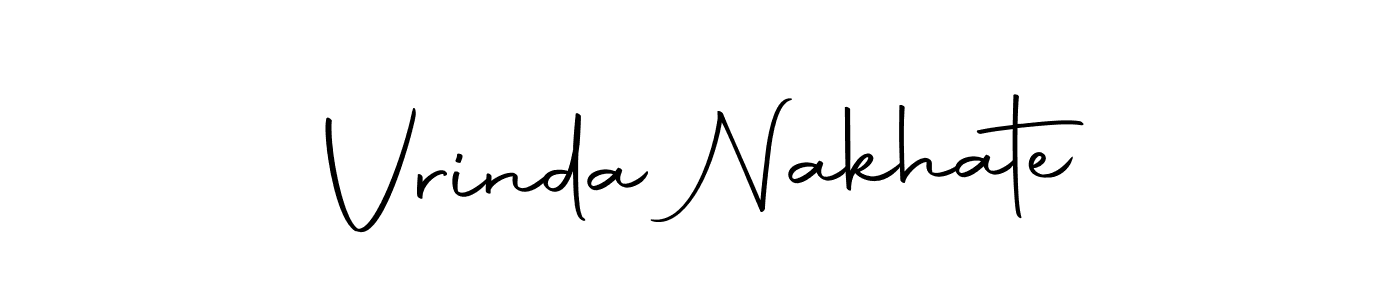 Vrinda Nakhate stylish signature style. Best Handwritten Sign (Autography-DOLnW) for my name. Handwritten Signature Collection Ideas for my name Vrinda Nakhate. Vrinda Nakhate signature style 10 images and pictures png