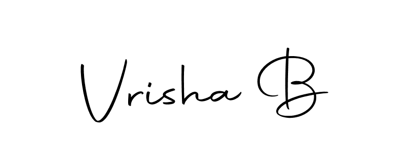 It looks lik you need a new signature style for name Vrisha B. Design unique handwritten (Autography-DOLnW) signature with our free signature maker in just a few clicks. Vrisha B signature style 10 images and pictures png