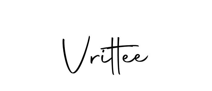 How to make Vrittee signature? Autography-DOLnW is a professional autograph style. Create handwritten signature for Vrittee name. Vrittee signature style 10 images and pictures png