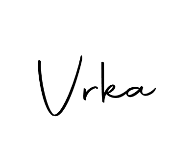 How to make Vrka name signature. Use Autography-DOLnW style for creating short signs online. This is the latest handwritten sign. Vrka signature style 10 images and pictures png