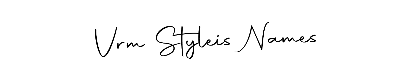 You can use this online signature creator to create a handwritten signature for the name Vrm Styleis Names. This is the best online autograph maker. Vrm Styleis Names signature style 10 images and pictures png