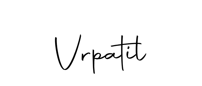 Make a beautiful signature design for name Vrpatil. Use this online signature maker to create a handwritten signature for free. Vrpatil signature style 10 images and pictures png