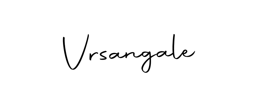 Design your own signature with our free online signature maker. With this signature software, you can create a handwritten (Autography-DOLnW) signature for name Vrsangale. Vrsangale signature style 10 images and pictures png