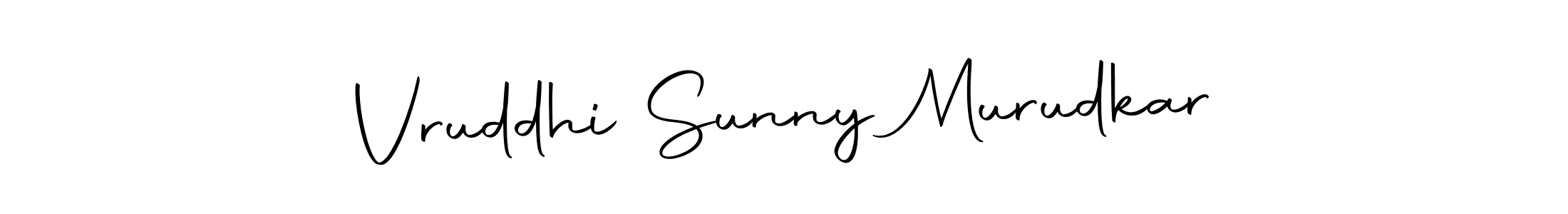 Vruddhi Sunny Murudkar stylish signature style. Best Handwritten Sign (Autography-DOLnW) for my name. Handwritten Signature Collection Ideas for my name Vruddhi Sunny Murudkar. Vruddhi Sunny Murudkar signature style 10 images and pictures png