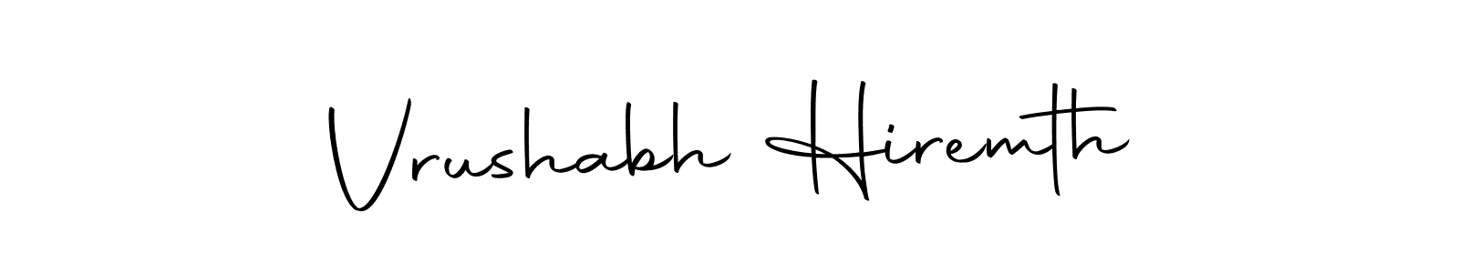 How to make Vrushabh Hiremth signature? Autography-DOLnW is a professional autograph style. Create handwritten signature for Vrushabh Hiremth name. Vrushabh Hiremth signature style 10 images and pictures png