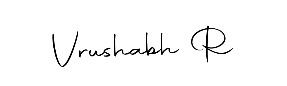 Design your own signature with our free online signature maker. With this signature software, you can create a handwritten (Autography-DOLnW) signature for name Vrushabh R. Vrushabh R signature style 10 images and pictures png