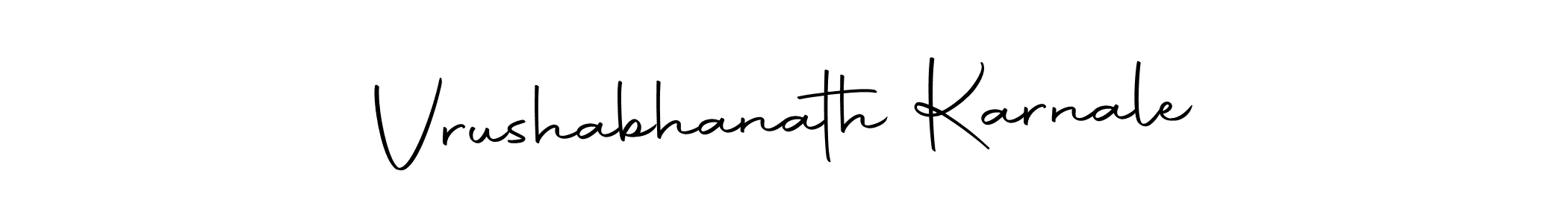 The best way (Autography-DOLnW) to make a short signature is to pick only two or three words in your name. The name Vrushabhanath Karnale include a total of six letters. For converting this name. Vrushabhanath Karnale signature style 10 images and pictures png