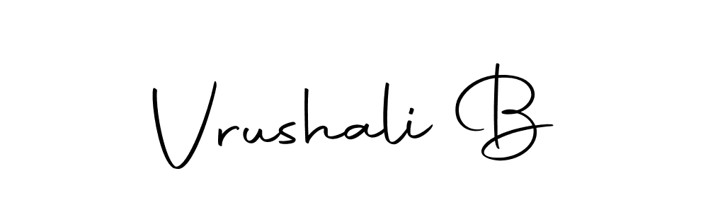 Design your own signature with our free online signature maker. With this signature software, you can create a handwritten (Autography-DOLnW) signature for name Vrushali B. Vrushali B signature style 10 images and pictures png