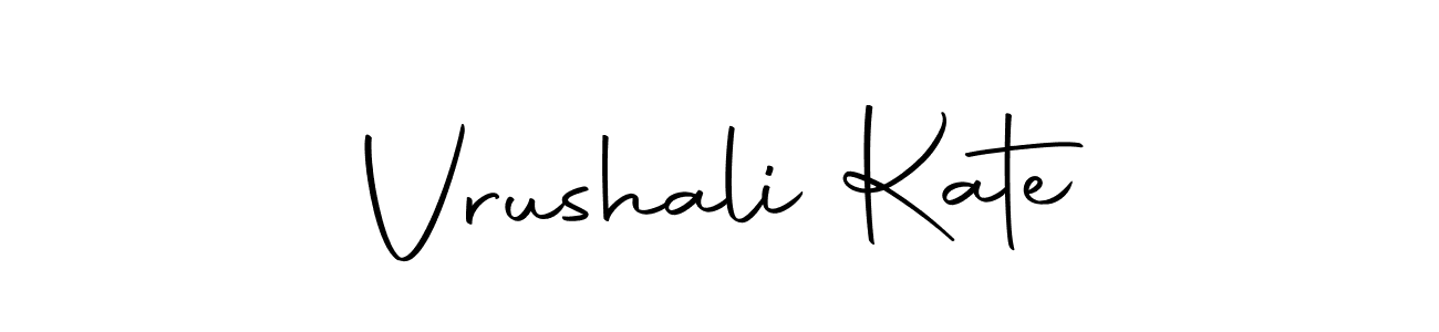 Design your own signature with our free online signature maker. With this signature software, you can create a handwritten (Autography-DOLnW) signature for name Vrushali Kate. Vrushali Kate signature style 10 images and pictures png