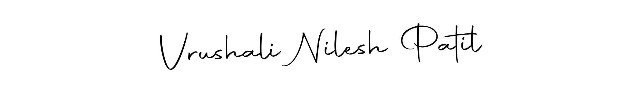 How to make Vrushali Nilesh Patil signature? Autography-DOLnW is a professional autograph style. Create handwritten signature for Vrushali Nilesh Patil name. Vrushali Nilesh Patil signature style 10 images and pictures png