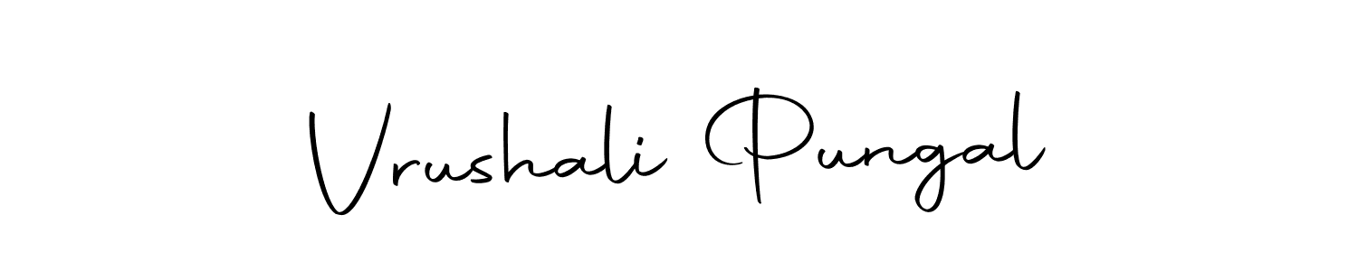 Autography-DOLnW is a professional signature style that is perfect for those who want to add a touch of class to their signature. It is also a great choice for those who want to make their signature more unique. Get Vrushali Pungal name to fancy signature for free. Vrushali Pungal signature style 10 images and pictures png