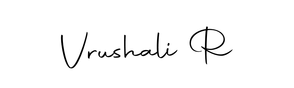 Design your own signature with our free online signature maker. With this signature software, you can create a handwritten (Autography-DOLnW) signature for name Vrushali R. Vrushali R signature style 10 images and pictures png