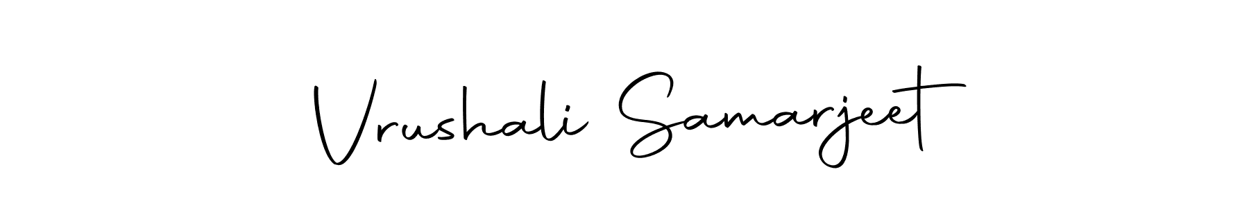You should practise on your own different ways (Autography-DOLnW) to write your name (Vrushali Samarjeet) in signature. don't let someone else do it for you. Vrushali Samarjeet signature style 10 images and pictures png