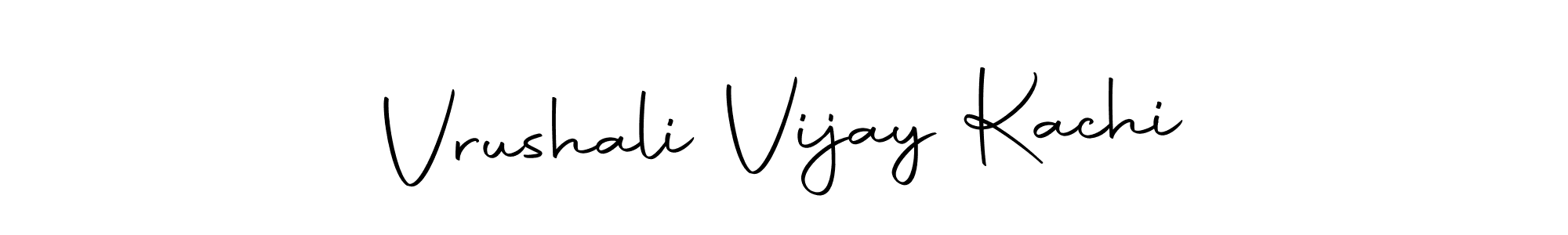 Create a beautiful signature design for name Vrushali Vijay Kachi. With this signature (Autography-DOLnW) fonts, you can make a handwritten signature for free. Vrushali Vijay Kachi signature style 10 images and pictures png
