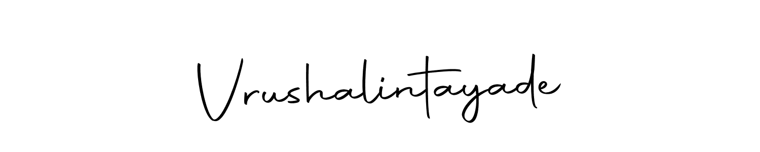 How to make Vrushalintayade name signature. Use Autography-DOLnW style for creating short signs online. This is the latest handwritten sign. Vrushalintayade signature style 10 images and pictures png