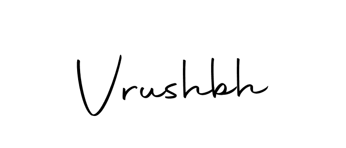 Create a beautiful signature design for name Vrushbh. With this signature (Autography-DOLnW) fonts, you can make a handwritten signature for free. Vrushbh signature style 10 images and pictures png