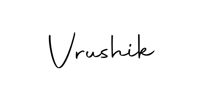 How to make Vrushik name signature. Use Autography-DOLnW style for creating short signs online. This is the latest handwritten sign. Vrushik signature style 10 images and pictures png