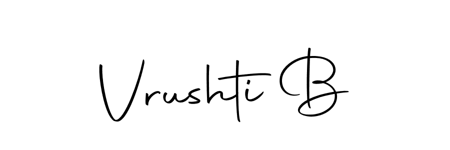 The best way (Autography-DOLnW) to make a short signature is to pick only two or three words in your name. The name Vrushti B include a total of six letters. For converting this name. Vrushti B signature style 10 images and pictures png