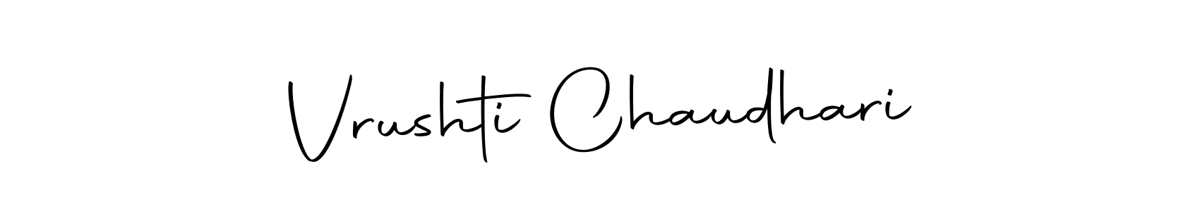 Make a beautiful signature design for name Vrushti Chaudhari. Use this online signature maker to create a handwritten signature for free. Vrushti Chaudhari signature style 10 images and pictures png