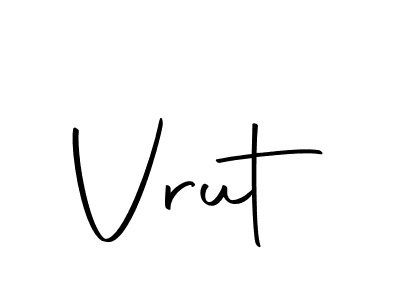Create a beautiful signature design for name Vrut. With this signature (Autography-DOLnW) fonts, you can make a handwritten signature for free. Vrut signature style 10 images and pictures png