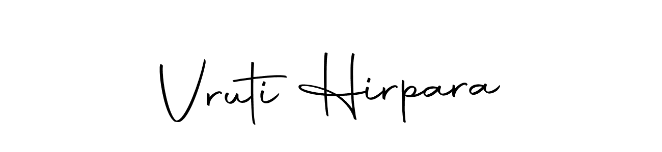 Design your own signature with our free online signature maker. With this signature software, you can create a handwritten (Autography-DOLnW) signature for name Vruti Hirpara. Vruti Hirpara signature style 10 images and pictures png