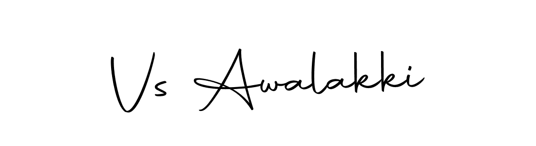 Make a beautiful signature design for name Vs Awalakki. Use this online signature maker to create a handwritten signature for free. Vs Awalakki signature style 10 images and pictures png