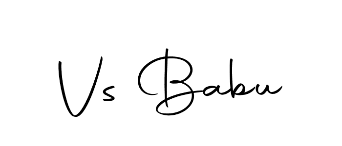 You should practise on your own different ways (Autography-DOLnW) to write your name (Vs Babu) in signature. don't let someone else do it for you. Vs Babu signature style 10 images and pictures png
