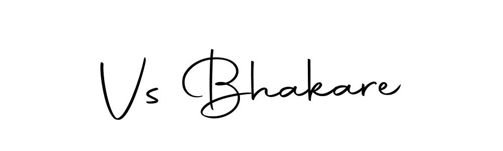 Use a signature maker to create a handwritten signature online. With this signature software, you can design (Autography-DOLnW) your own signature for name Vs Bhakare. Vs Bhakare signature style 10 images and pictures png