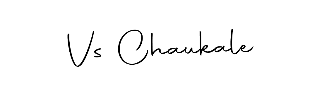 Create a beautiful signature design for name Vs Chaukale. With this signature (Autography-DOLnW) fonts, you can make a handwritten signature for free. Vs Chaukale signature style 10 images and pictures png
