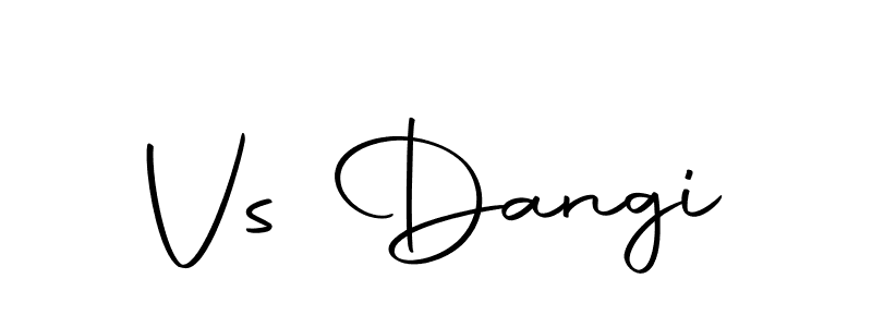 Design your own signature with our free online signature maker. With this signature software, you can create a handwritten (Autography-DOLnW) signature for name Vs Dangi. Vs Dangi signature style 10 images and pictures png