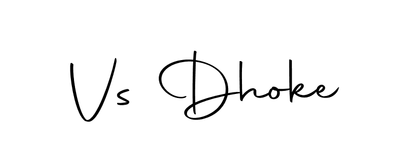 Design your own signature with our free online signature maker. With this signature software, you can create a handwritten (Autography-DOLnW) signature for name Vs Dhoke. Vs Dhoke signature style 10 images and pictures png