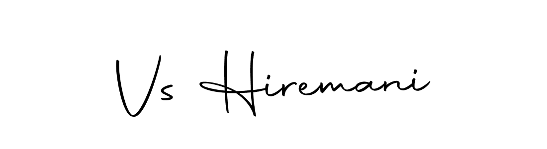 How to make Vs Hiremani name signature. Use Autography-DOLnW style for creating short signs online. This is the latest handwritten sign. Vs Hiremani signature style 10 images and pictures png