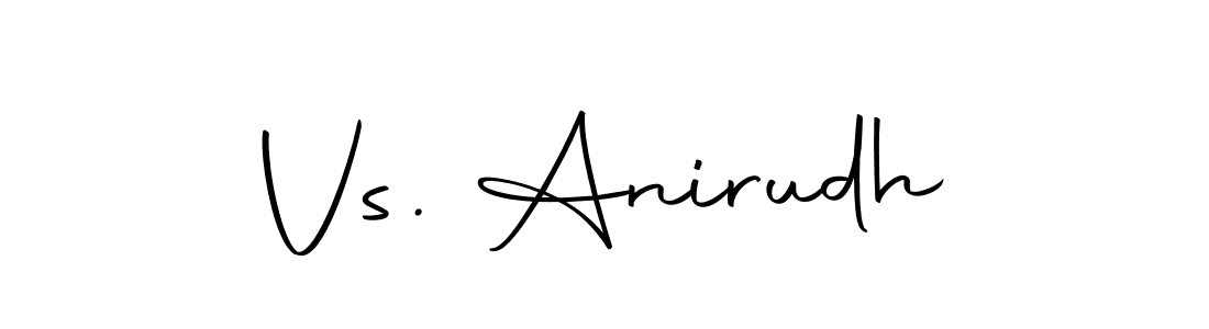 Design your own signature with our free online signature maker. With this signature software, you can create a handwritten (Autography-DOLnW) signature for name Vs. Anirudh. Vs. Anirudh signature style 10 images and pictures png