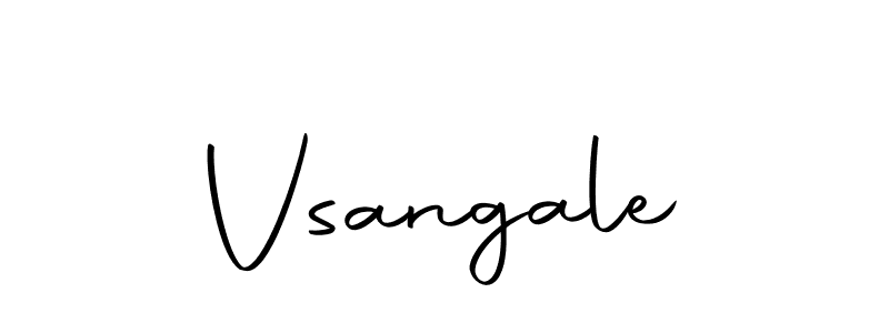 Make a beautiful signature design for name Vsangale. With this signature (Autography-DOLnW) style, you can create a handwritten signature for free. Vsangale signature style 10 images and pictures png