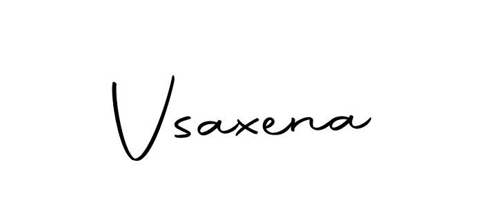 Design your own signature with our free online signature maker. With this signature software, you can create a handwritten (Autography-DOLnW) signature for name Vsaxena. Vsaxena signature style 10 images and pictures png