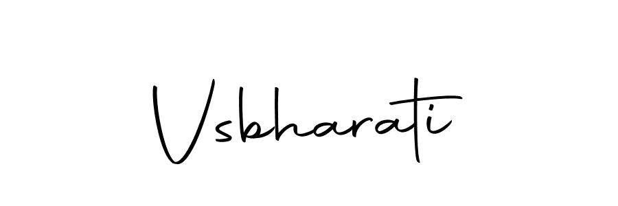 How to make Vsbharati name signature. Use Autography-DOLnW style for creating short signs online. This is the latest handwritten sign. Vsbharati signature style 10 images and pictures png