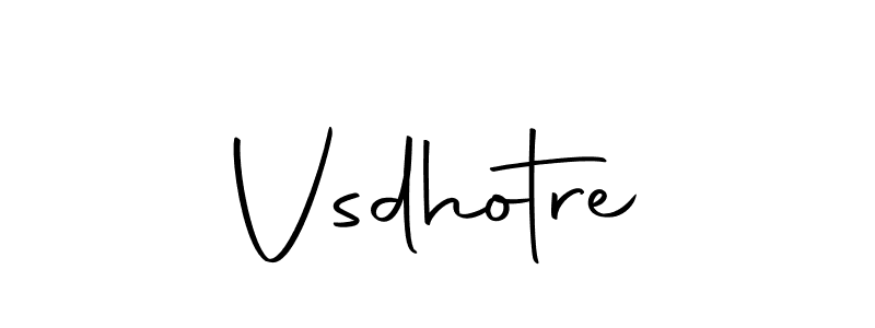 Make a beautiful signature design for name Vsdhotre. With this signature (Autography-DOLnW) style, you can create a handwritten signature for free. Vsdhotre signature style 10 images and pictures png