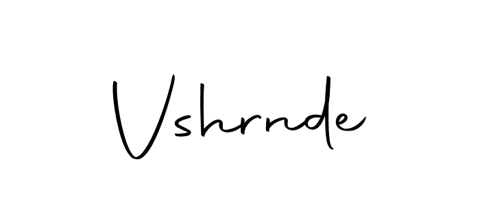 Make a beautiful signature design for name Vshrnde. Use this online signature maker to create a handwritten signature for free. Vshrnde signature style 10 images and pictures png