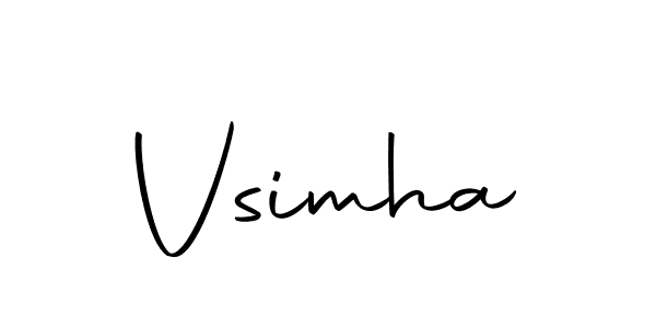 Similarly Autography-DOLnW is the best handwritten signature design. Signature creator online .You can use it as an online autograph creator for name Vsimha. Vsimha signature style 10 images and pictures png