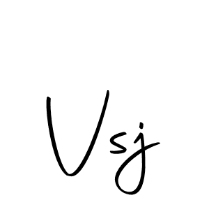 Make a beautiful signature design for name Vsj. With this signature (Autography-DOLnW) style, you can create a handwritten signature for free. Vsj signature style 10 images and pictures png