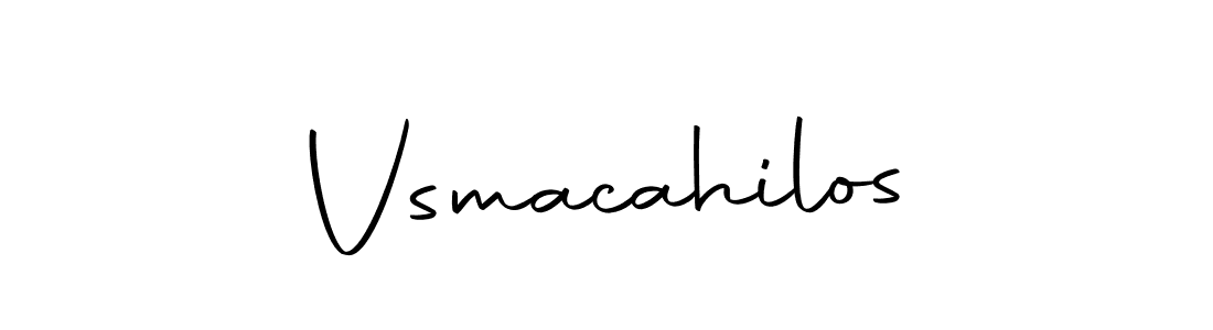 How to make Vsmacahilos name signature. Use Autography-DOLnW style for creating short signs online. This is the latest handwritten sign. Vsmacahilos signature style 10 images and pictures png
